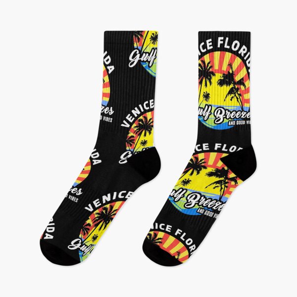 Item preview, Venice Florida Sunset Palm Trees - Gulf Breezes & Good Vibes designed and sold by Dmetalx Art Apparel.