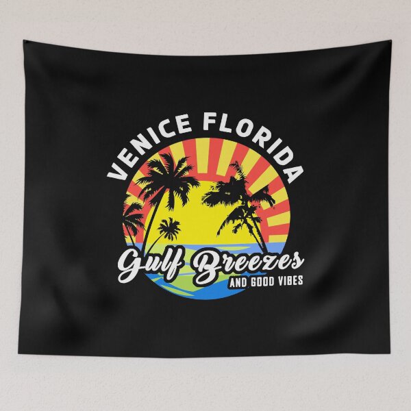 Item preview, Venice Florida Sunset Palm Trees - Gulf Breezes & Good Vibes designed and sold by Dmetalx Art Apparel.