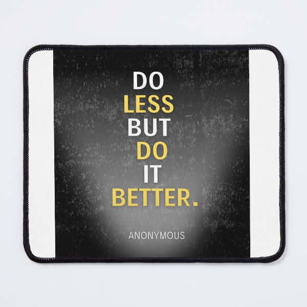 Item preview, Do Less But Do It Better Inspirational Poster designed and sold by CottageGingham.