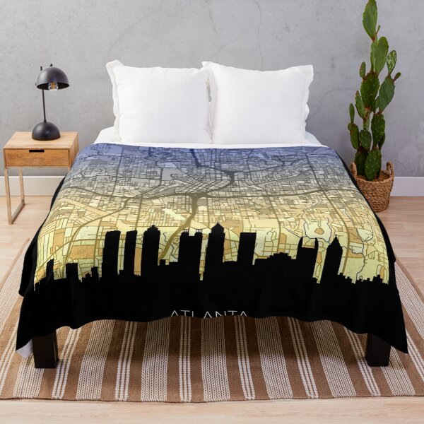 Item preview, Atlanta Georgia Skyline Map designed and sold by ArtPrints.