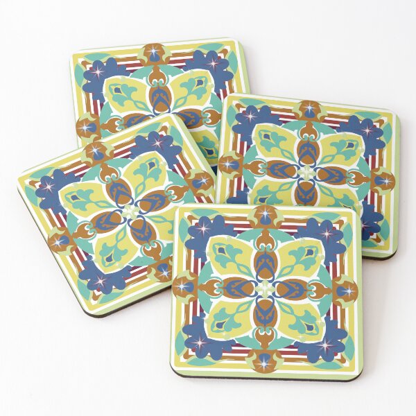 Item preview, Wonderful Blue and Green Cross Lucky Mandala Design designed and sold by JoseYeste.