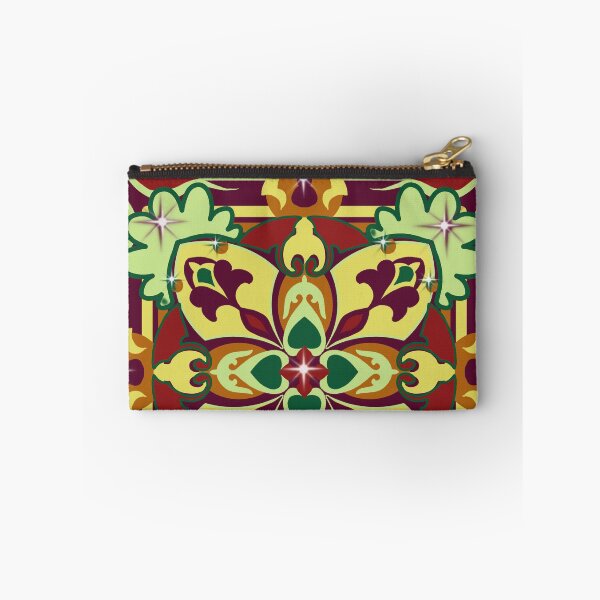 Item preview, Lucky Cross Mandala Art with Botanical Colors and Stars designed and sold by JoseYeste.