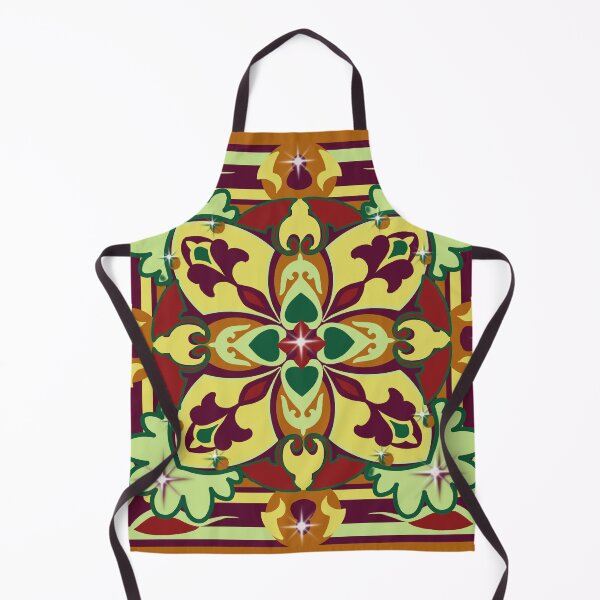 Item preview, Lucky Cross Mandala Art with Botanical Colors and Stars designed and sold by JoseYeste.