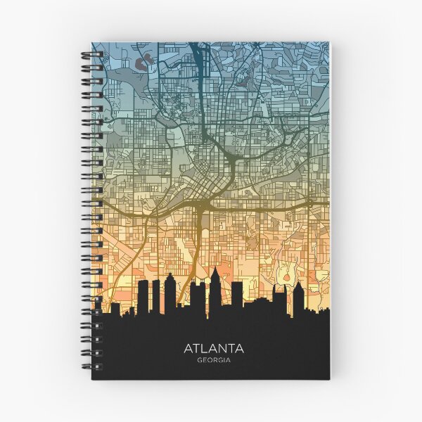 Item preview, Atlanta Georgia Skyline Map designed and sold by ArtPrints.