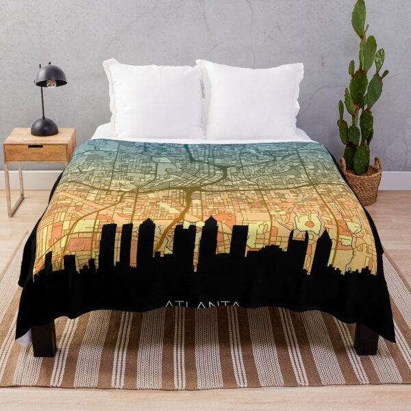 Item preview, Atlanta Georgia Skyline Map designed and sold by ArtPrints.