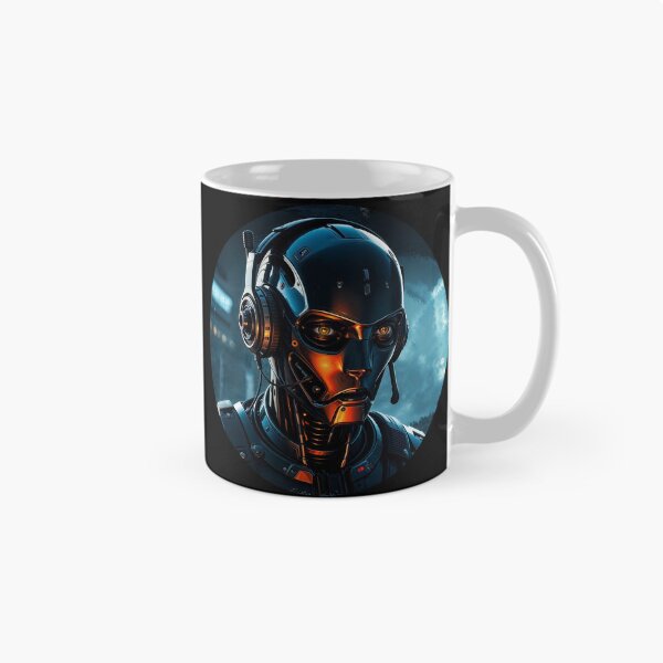 Item preview, Android with headphones designed and sold by DARKEDGEDNB.