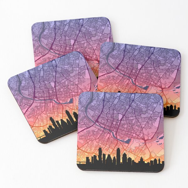 Item preview, Austin Texas Skyline Map designed and sold by ArtPrints.