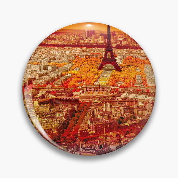 Item preview, Paris Eiffel tower in red orange designed and sold by FOTOwerk_Fris-Art.