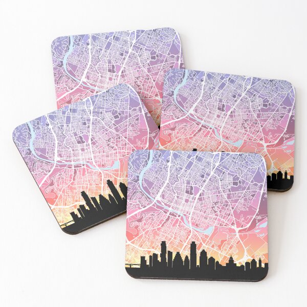 Item preview, Austin Texas Skyline Map designed and sold by ArtPrints.