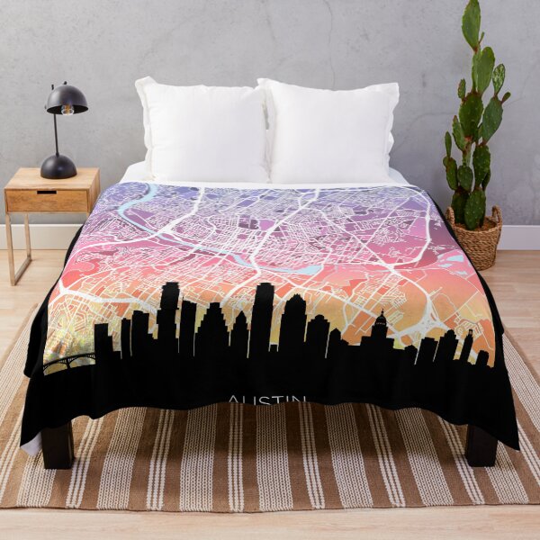 Item preview, Austin Texas Skyline Map designed and sold by ArtPrints.