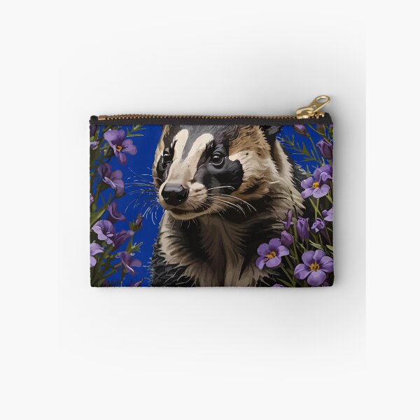 Item preview, Badger Surrounded By Wisconsin Wood Violets designed and sold by taiche.