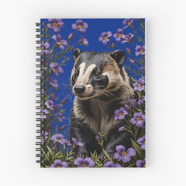 Item preview, Badger Surrounded By Wisconsin Wood Violets designed and sold by taiche.
