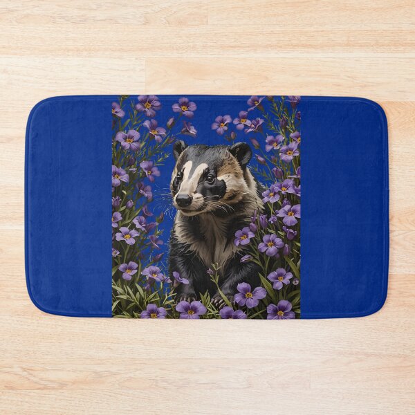 Item preview, Badger Surrounded By Wisconsin Wood Violets designed and sold by taiche.