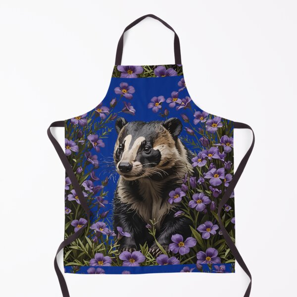Item preview, Badger Surrounded By Wisconsin Wood Violets designed and sold by taiche.