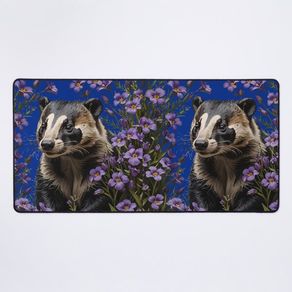 Item preview, Badger Surrounded By Wisconsin Wood Violets designed and sold by taiche.