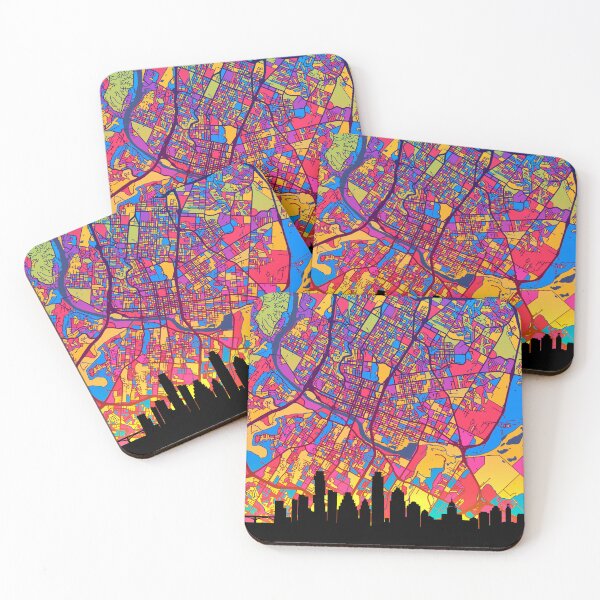 Item preview, Austin Texas Skyline Map designed and sold by ArtPrints.
