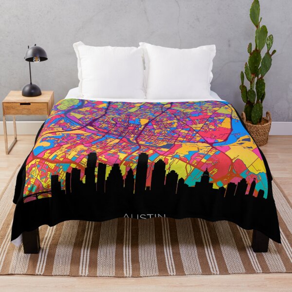 Item preview, Austin Texas Skyline Map designed and sold by ArtPrints.