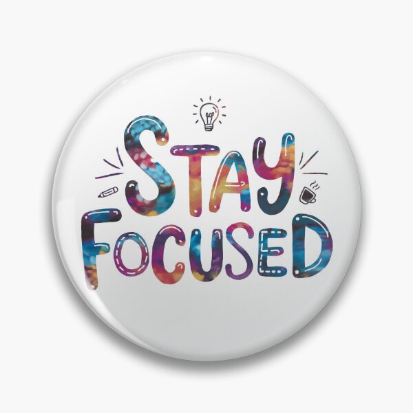 Item preview, Stay Focused - Cute Watercolor Motivational Quotes designed and sold by RiceArtShop.