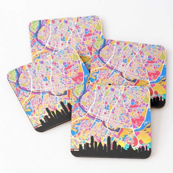 Item preview, Austin Texas Skyline Map designed and sold by ArtPrints.