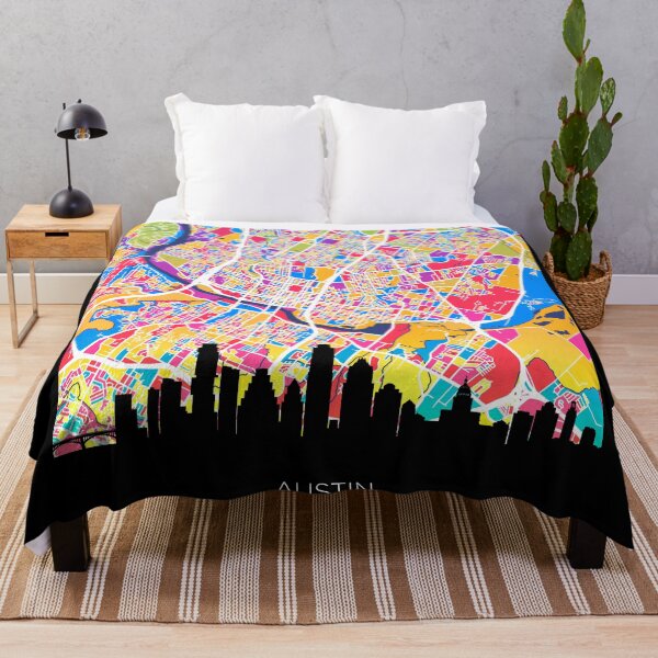 Item preview, Austin Texas Skyline Map designed and sold by ArtPrints.