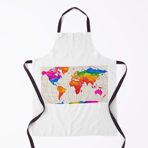 Item preview, Rainbow Watercolor World Map designed and sold by StormArte.