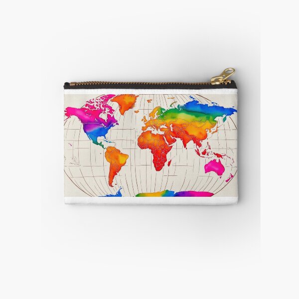 Item preview, Rainbow Watercolor World Map designed and sold by StormArte.