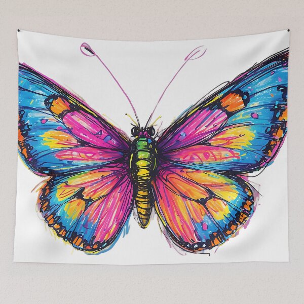 Aperçu de l'œuvre Gribouillage de papillon créée et vendue par MysticalSVK.