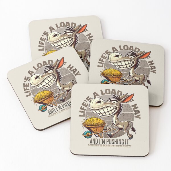 Item preview, Donkey’s Retirement Plan designed and sold by celcino-studio.