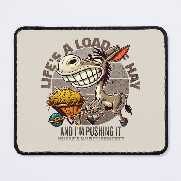 Item preview, Donkey’s Retirement Plan designed and sold by celcino-studio.
