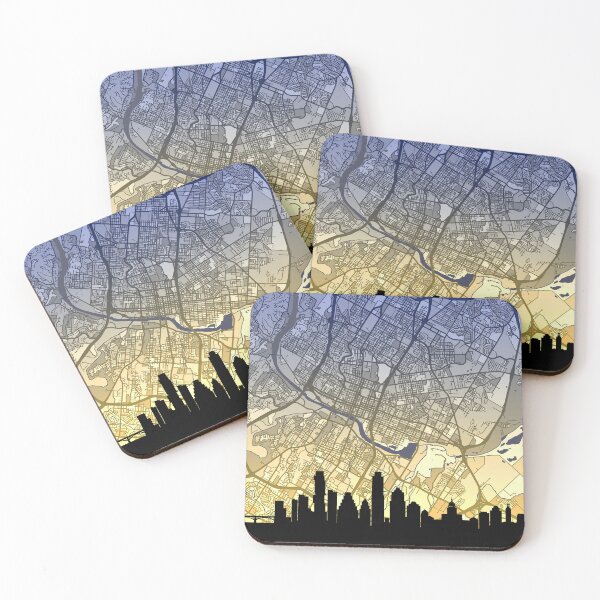 Item preview, Austin Texas Skyline Map designed and sold by ArtPrints.