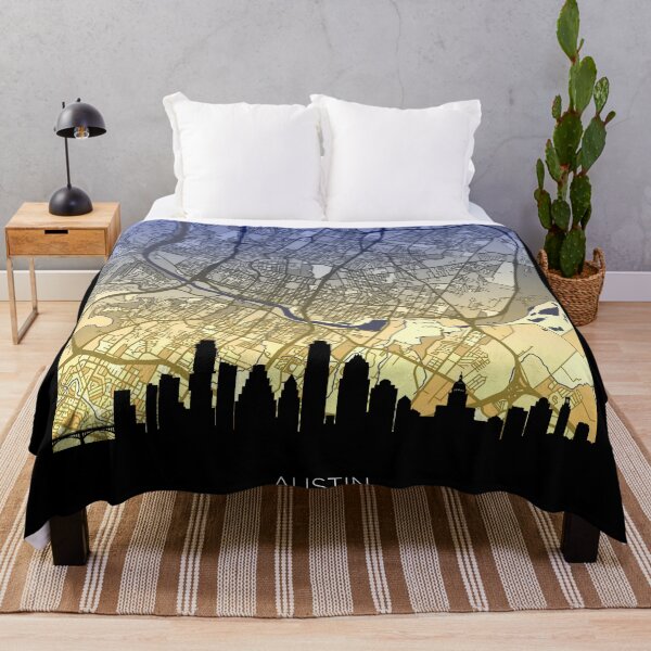 Item preview, Austin Texas Skyline Map designed and sold by ArtPrints.