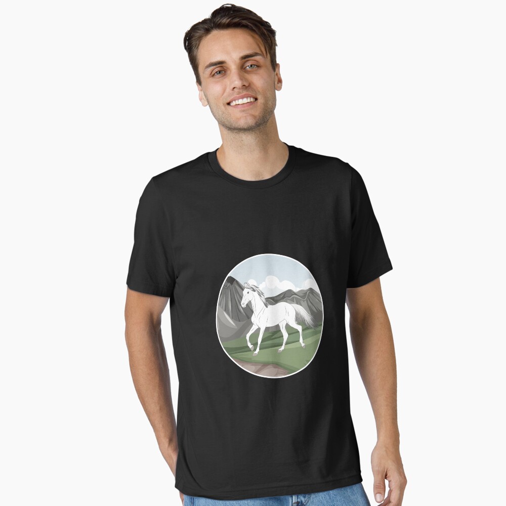 Aperçu de l'œuvre T-shirt essentiel créée et vendue par WebEquitation.