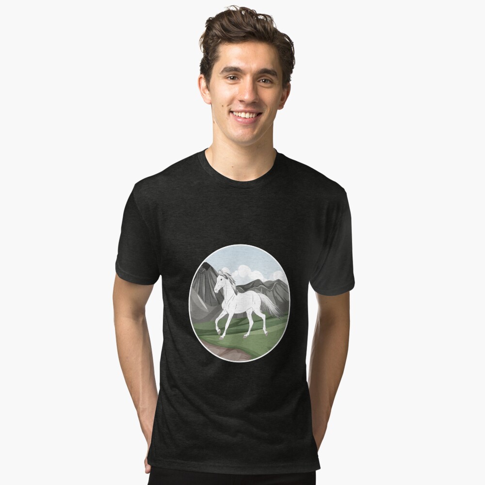 Aperçu de l'œuvre T-shirt chiné créée et vendue par WebEquitation.