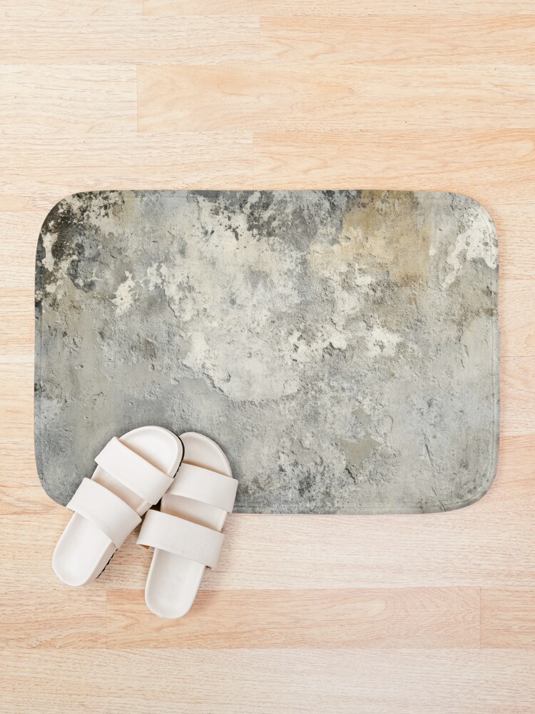 Thumbnail 1 of 6, Bath Mat, Textured Concrete designed and sold by Visual-Elixir.