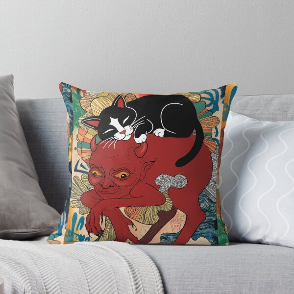 Item preview, Cat on Devil Art designed and sold by Witty Shirts.