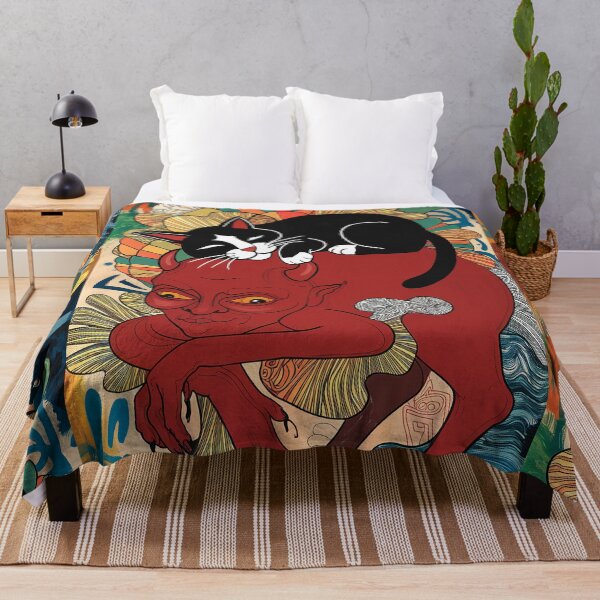 Item preview, Cat on Devil Art designed and sold by Witty Shirts.