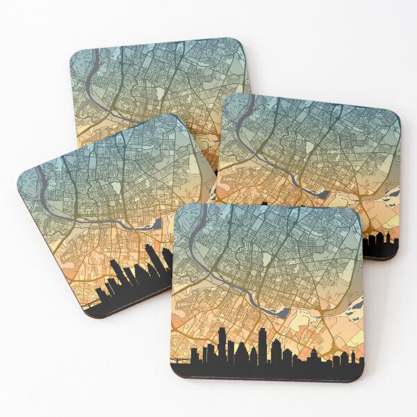 Item preview, Austin Texas Skyline Map designed and sold by ArtPrints.