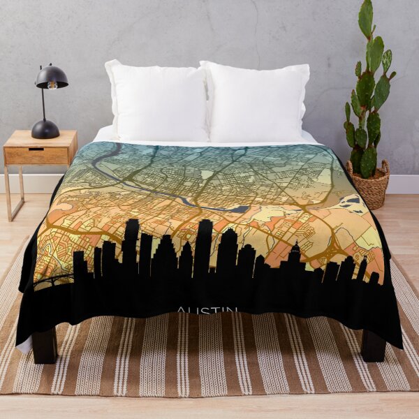 Item preview, Austin Texas Skyline Map designed and sold by ArtPrints.