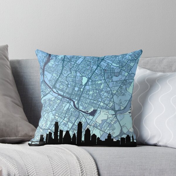 Item preview, Austin Texas Skyline Map designed and sold by ArtPrints.