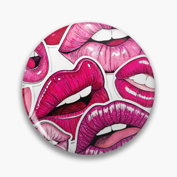 Item preview, Pink preppy lips shine designed and sold by AhArtMe.