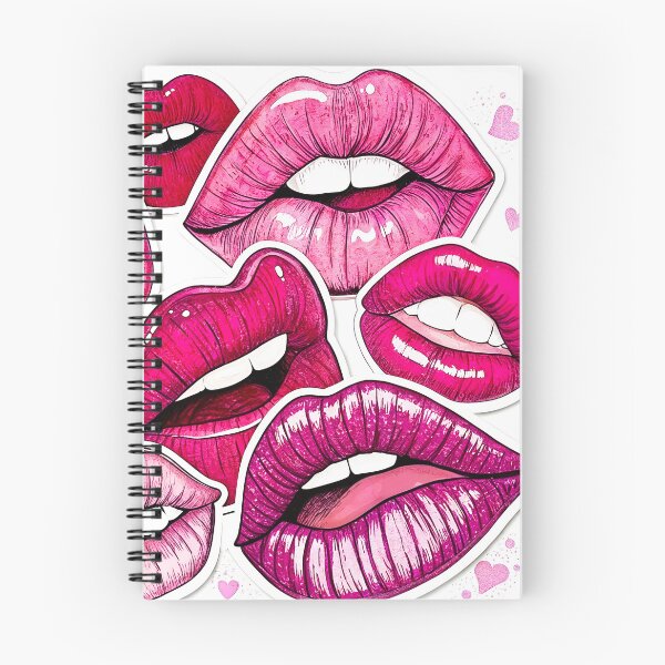 Item preview, Pink preppy lips shine designed and sold by AhArtMe.