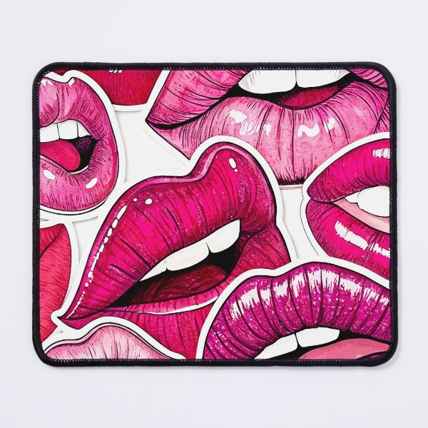 Item preview, Pink preppy lips shine designed and sold by AhArtMe.