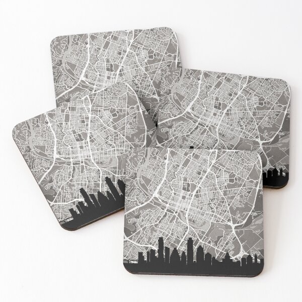 Item preview, Austin Texas Skyline Map designed and sold by ArtPrints.