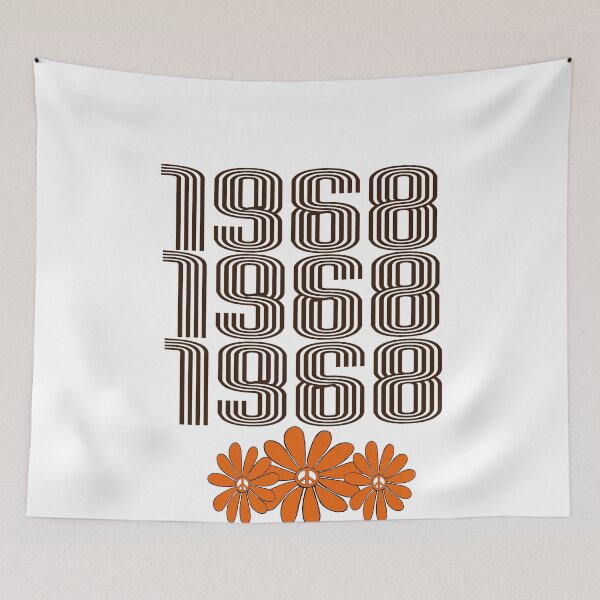 Item preview, 1968 Peace Sign Orange Hippy Flower Power designed and sold by Swigalicious.