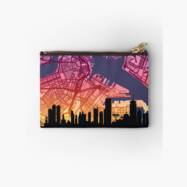 Item preview, Boston Massachusetts Skyline Map designed and sold by ArtPrints.