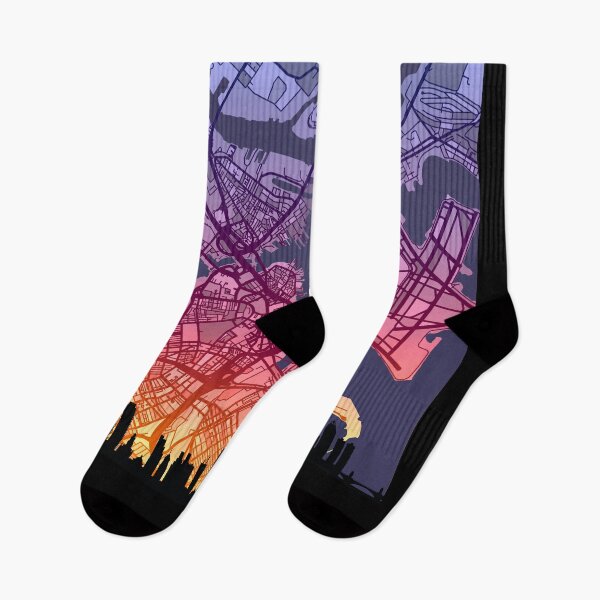 Item preview, Boston Massachusetts Skyline Map designed and sold by ArtPrints.