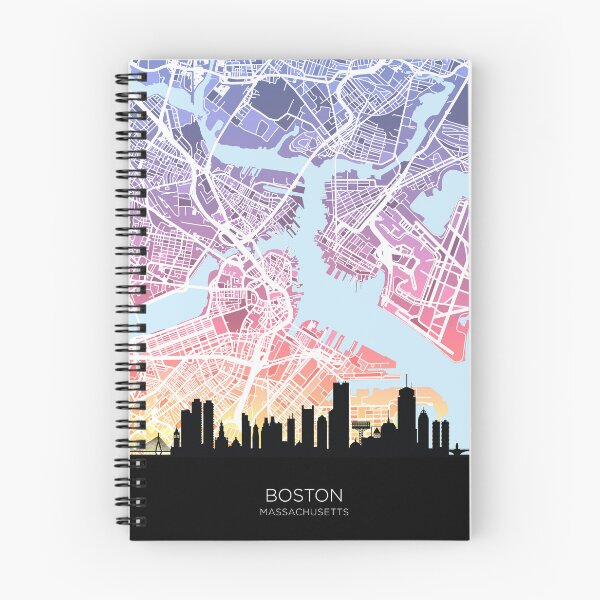 Item preview, Boston Massachusetts Skyline Map designed and sold by ArtPrints.
