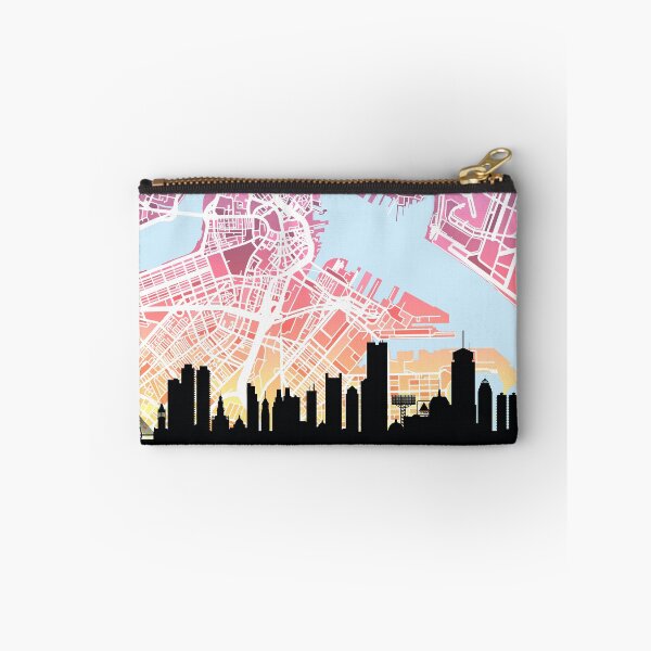 Item preview, Boston Massachusetts Skyline Map designed and sold by ArtPrints.