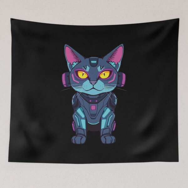 Item preview, Cyberpunk Cat designed and sold by Getup-clothing.