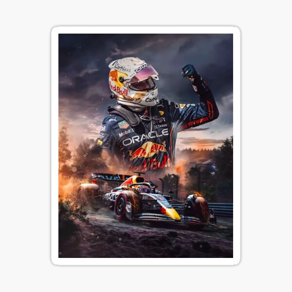 Vista previa del artículo con la obra «Póster gráfico del rayo de Max Verstappen», diseñado y vendido por socialarmour.